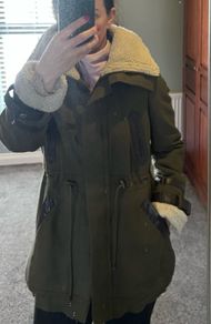 Longline Fleeced Coat. Size 10