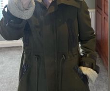 Longline Fleeced Coat. Size 10