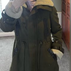 Longline Fleeced Coat. Size 10