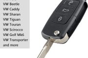 Uncut Replacement Blank Remote Car Shell Key for VW Golf Seat Leon Skoda Octavia