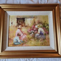 Elizabeth Brophy Oil Painting - A Day In The Garden