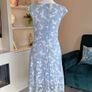 Ladies Stella Morgan Butterfly Mesh Overlay A-Line Midi Dress Image 7