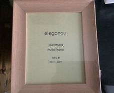 (ELEGANCE)) X 8 Solid wood frames 25cm x 20cm