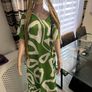Beautiful summer colour satin maxi dress Image 2
