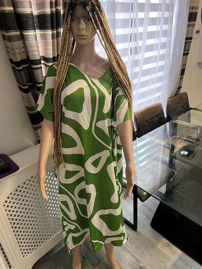 Beautiful summer colour satin maxi dress
