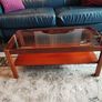 Myer Mid Century Smoked Glass Coffee Table Image 2