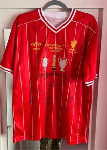 liverpool signed shirt