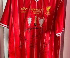 liverpool signed shirt