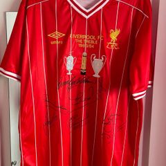 liverpool signed shirt