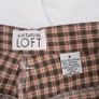 Ann Taylor LOFT Brown Green Checked Plaid Straight Leg Trousers 8UK/36EU Image 2