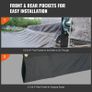 6 x 14ft Heavy Duty Dump Truck Mesh Tarp PVC Coated with Reinforced Stitching and Brass Grommets Image 3