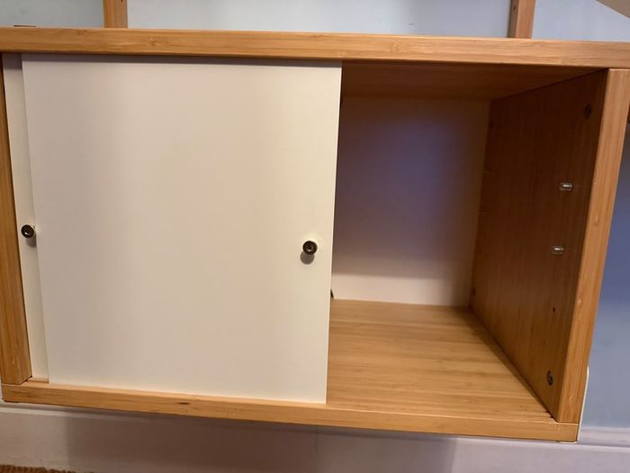 IKEA SVALNAS Bamboo Wall Shelving System