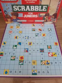 Vintage Spear's Scrabble For Juniors  1983