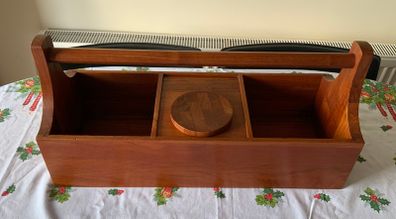 Vintage Jens Quistgaard Picnic Box with Ice Bucket Teak Mid Century