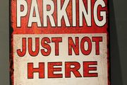 Free parking funny Tin metal sign