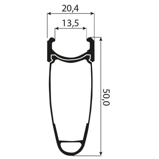 Novatec Aluminium Carbon Rim - 24 Hole