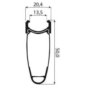 Novatec Aluminium Carbon Rim - 24 Hole