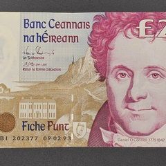 Irish 20 Pound Daniel O'Connell Banknote - 1993 - Central Bank of Ireland (Series C)