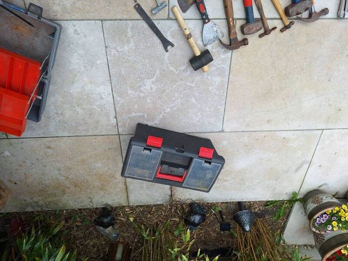 hand tools and tool box