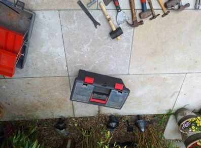 hand tools and tool box