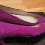 M&S Purple Suede Kitten Heel Court Shoes Size 3 UK 35.5 EU Image 2