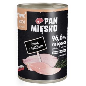 Mr Meaty Wet Cat Food Turkey with Rabbit 400g (adult)