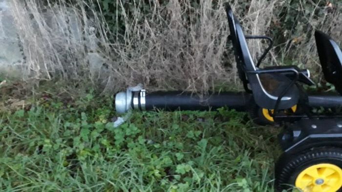 Flood pump and hose