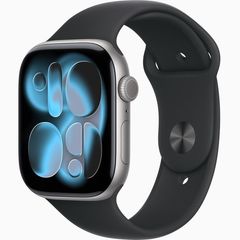 APPLE Watch Series 11 - 46 mm Jet Black Aluminium Case with Black Sport Band