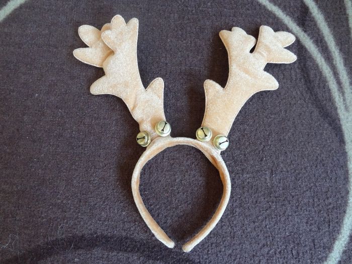 Hairband christmas reindeer with bells