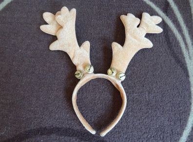 Hairband christmas reindeer with bells