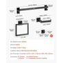 Matte Black Bathroom Hardware Set, 5 Pieces Stainless Steel Bathroom Accessories Set, 24-inch Towel Bar, Towel Rack, 2 Robe Towel Hooks, Image 2