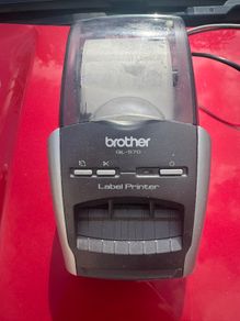 Label printer. Brother QL570. Thermal printing labels.