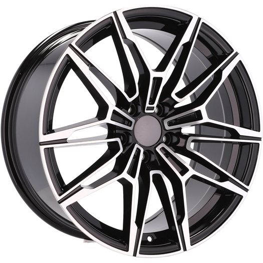18" 825M Bmw Type Black Alloy Wheels Bmw Vw  5x112