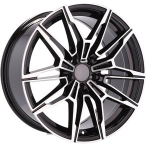 18" 825M Bmw Type Black Alloy Wheels Bmw Vw  5x112