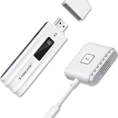 Lemorele Wireless HDMI Transmitter and Receiver Supports 8 TXS to 1 RX Wireless HDMI Extender 2.4/5G 1080P@60Hz Full HD for Streaming Video&Audio from Laptop,Camera to HDTV (TX with Type C Port)