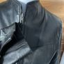 leather womens jacket black Outer Edge size 10 Image 6