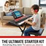 61-Key Keyboard Piano Kit with Stand, Bench, Headphones & Pitch Bend Image 6