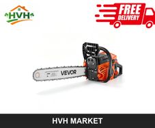 62cc Petrol Chainsaw, 20in Bar, 2-Stroke