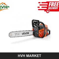 62cc Petrol Chainsaw, 20in Bar, 2-Stroke