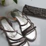 GIOSEPPO silver bling strappy sandals Sz 41 (Fit 7-7.5 UK) Image 2