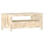 Coffee Table White 90x50x40 cm Solid Mango Wood Image 9