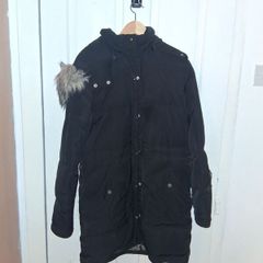 Bershka Black Ladies Coat