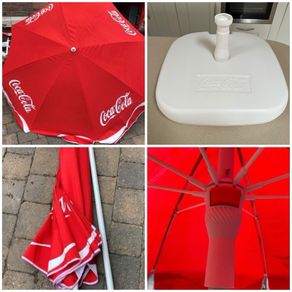 Coca Cola Parasol and Base New & Original