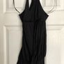 Black ASOS open back halter top Image 3