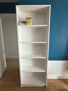 White bookshelf