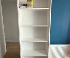 White bookshelf