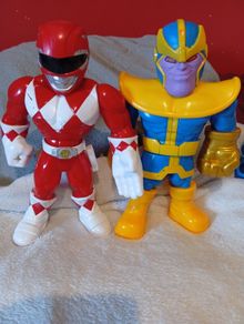 playschool thanos and power ranger figures