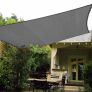 Sun Shade Sail Rectangle Waterproof Sun Shade 95% UV Block Sunscreen Awning Garden Beach Patio Canopy (MULTIPLE SIZES/COLOURS) Image 2
