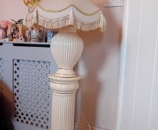 Vintage large lamp with pedestal