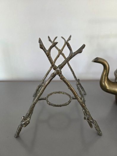 Brass Kettle on Stand
